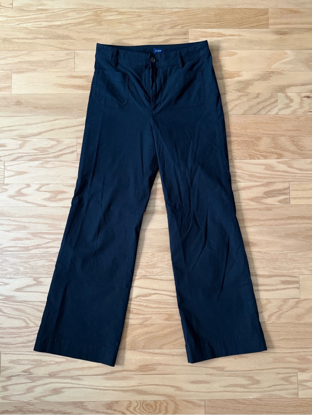J.Crew black wide leg trousers pants - 27